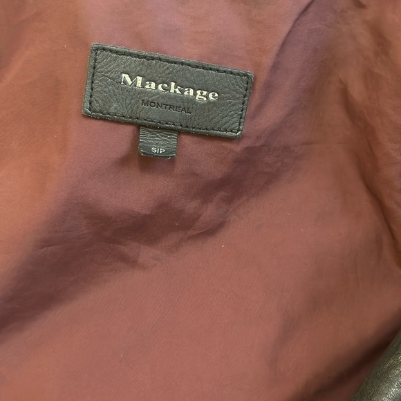 COPY - Mackage lambskin biker style jacket . - Picture 7 of 9